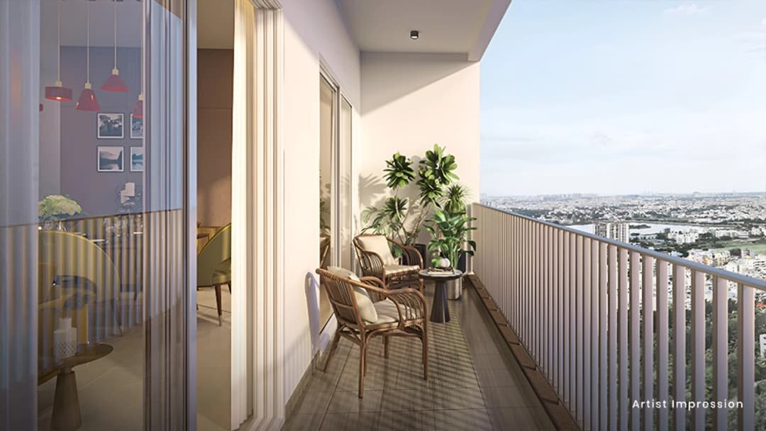 Mahindra New Haven balcony